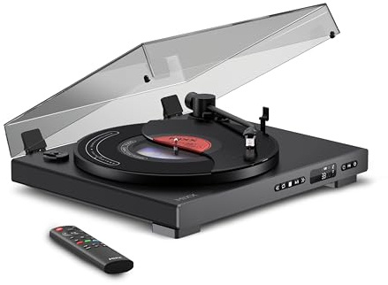 Mixx Analog Plus 2-in-1 Music System – Automatic Vinyl Turntable & CD combo with Bluetooth Transmitter & AUX Out, Remote (No speakers)