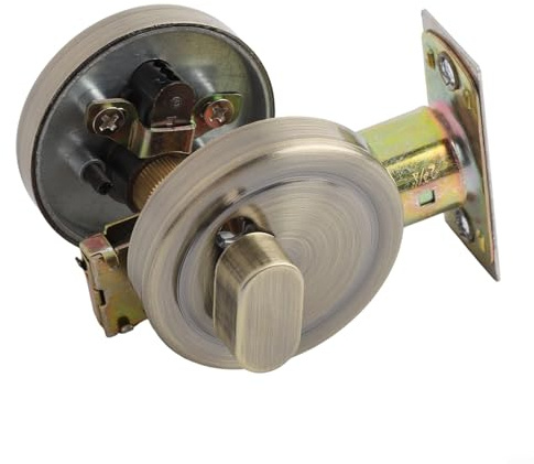 Serratura interna in acciaio inox con chiave per porte anteriori o camera da letto, design su un lato con chiusura solida antifurto, facile da installare