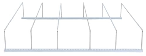 DECOMELODY Soporte para Botellas y Latas de Refrigerador 40X40 CM Organizador de Bebidas Ranuras Antiderrames para Congelador y Estante de Almacenamiento Comercial