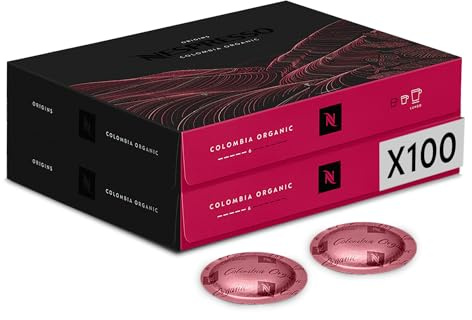 Nespresso Professionnel - Bundle 100 Capsules cafés - Single ORIGIN COLOMBIE (2 boîtes de 50) - Adapté aux professionnels