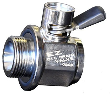 EZ (EZ-201) Silver NPT 3/4-14 Thread Size Oil Drain Valve, Model: EZ-201, Outdoor&Repair Store