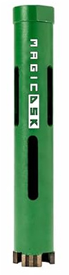 MagicDSK FL32190 Punta per trapano diamantata, Corona Diamantata Professionale, Diametro 32 mm, Lunghezza 190 mm, Attacco M16 – Carotaggio Cemento Armato, Pietra e Laterizi – Uso Secco/Acqua