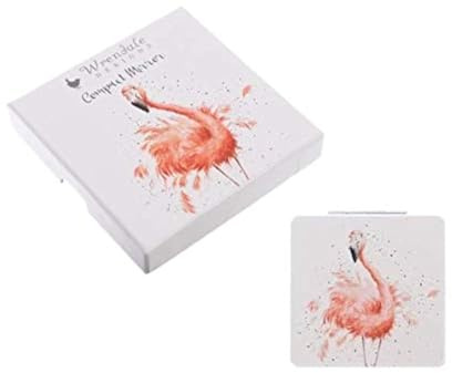 Wrendale Designs TaschenspiegelSchön in pink Flamingo