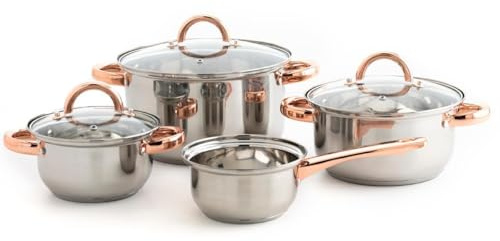 QUID BATERIA 4P INOX Vanity QD, Acero Inoxidable, Multicolor