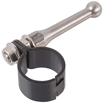 Motorrad Seitenständer Unterstützungsknopf/Werkzeug Edelstahlzubehör Hilfsstange für 20mm bis 23mm Ständer für R1200GS (Schwarz)