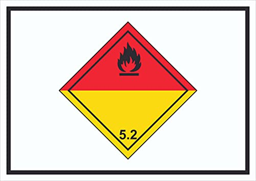 HB-Druck Schild Organische Peroxide Symbol explosiv A1 (594x841mm)