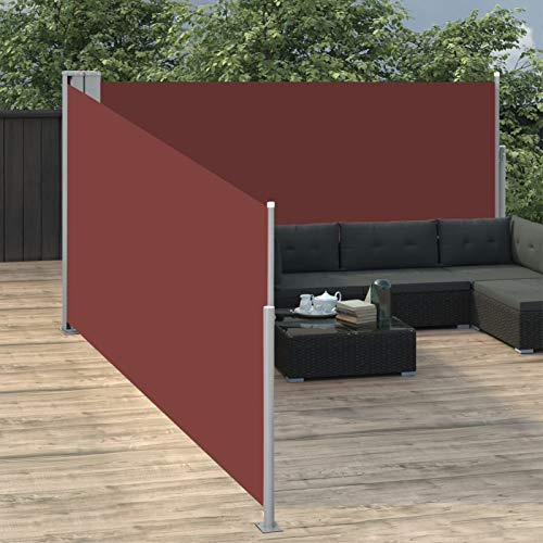 Tidyard Tenda,da Sole,Laterale,Retrattile,Fissato Terra,Tenda da Sole per Esterno,Tenda da Sole Patio,Tenda Paravento da Esterno,Tenda da Sole da Balcone,Tenda da Sole Avvolgibile,Tenda Retrattile