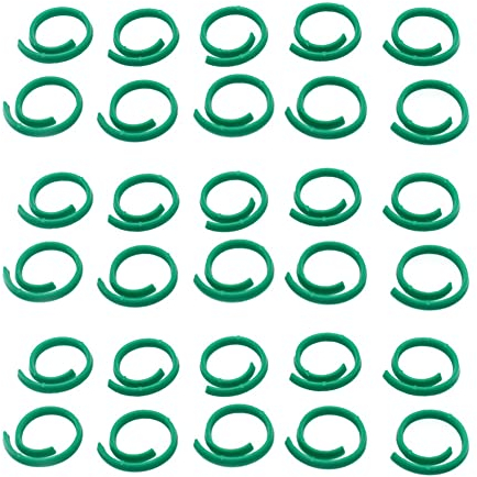 500 Stück Gartenpflanzen-Clips, Kunststoff, verdrehte Pflanzenringe für Zuhause, Garten, Montage von Kletterpflanzen, Sämling, Schlapppflanze, Krawatten