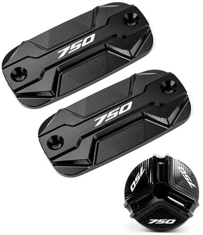 Motorrad Vorderradbremsflüssigkeitsbehälterdeckel Öltankbecher Ölfilterkappe Für FORZA750 NSS750 2020-2024 (Color : 1Set-Black)