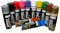 Lot de 12 bombes aérosol 200 ml séchage rapide pour graffiti & déco - Pour bois, pierre, mur, métal: Noir, Blanc, Bleu, Vert, Rouge, Jaune, Violet, Orange, Rose, Marron, Gris Anthracite, Doré