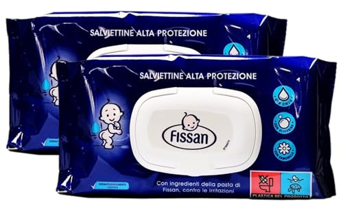 2x Salviettine Per Bambini, Alta Protezione. Con Zinco, Glicerina e Camomilla (Confezione Da 57 Salviettine)
