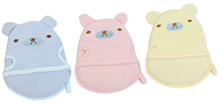 KOMBIUDA Waschhandschuhe Für Kinder Dusche Körperpeelinghandschuhe Duschreinigungszubehör Elastische Ärmelöffnung Unisex Für Große Und Kleine Hände
