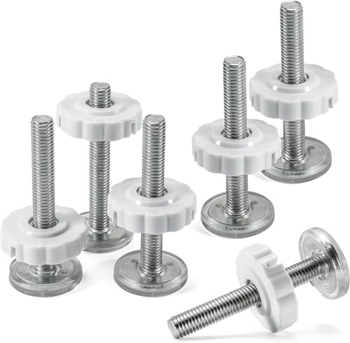 Druckschrauben, 6 Stück Druckschrauben für Kindergitter, 80mm Klemmschraube für Kindergitter, für Haustier Treppengitter Türtreppenschutzgitter, Gewindespindelstangen Schrauben Kit