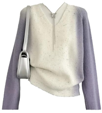 Zweiteiliges Strickset für Damen, lässiger Pullover mit V-Ausschnitt und ärmellosen Trägern, Only Top, XL