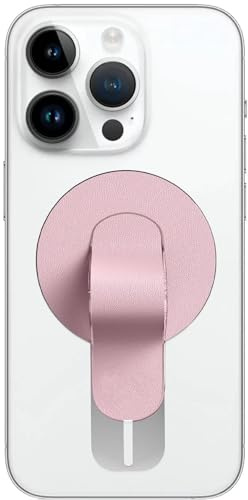 Amayo - Handy Fingerhalter für Magsafe, Magnetische Fingerhalterung Griff Magnet Halter Smartphone Ständer für iPhone 14, 13, 12 Pro Max, Samsung, Huawei, Zubehör für Magsafe (Pink)