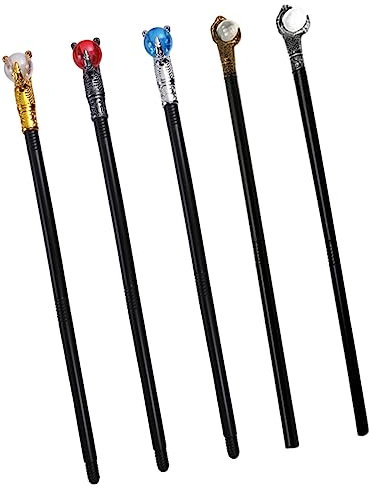 TOYANDONA 5st Halloween-zauberstab Halloween-bastel-Cosplay-Stock Zusammenklappbar Partykostüm-Requisiten Combo Cosplay-spazierstock Halloween-spazierstock Gehen Stöcke Der Griff Ist Pe
