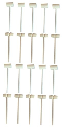 BESPORTBLE 20pcs Wood Hammer Toy Mallet Mini Hammers for Boys and Girls Wooden Toys Playtime