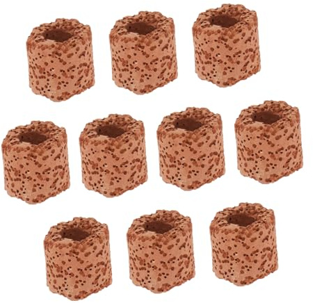 HIAKDOFT Anneau Fixe pour Plante Aquatique en Céramique, Lot de 10 Pièces, Support Décoratif pour Aquarium, Fixation pour Plantes Aquatiques, Usage Aquarium