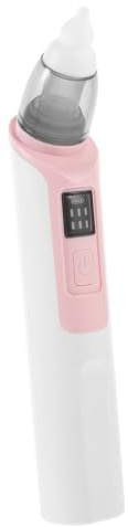 Elektrischer Nasensauger für Babys, Kompakt für Zuhause und Reise | Abnehmbar, Leicht zu Bedienen und Reinigen, aus Pp und Silikon, Rosa, 1 Satz