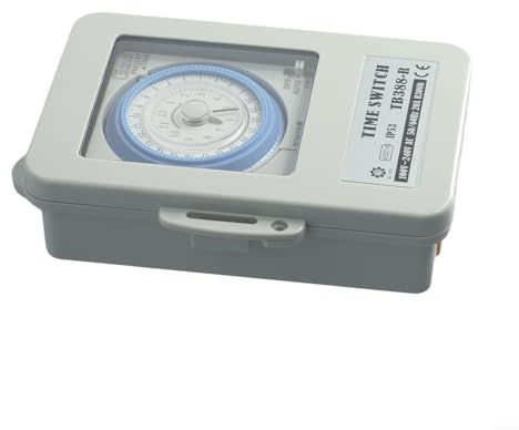 Gettimore Impermeabile 24 ore Timer Meccanico Interruttore Affidabile Per Controllo Automatico Per Riscaldatori Di Acqua E Sistemi Di Irrigazione Ac100~250V 20A
