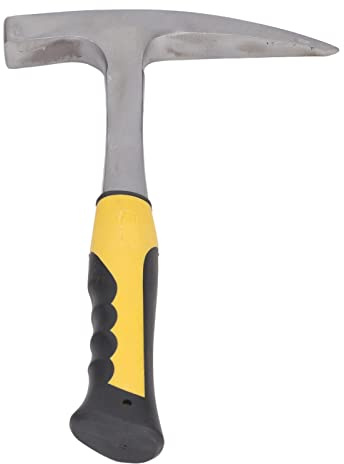 Premium Brick Hammer Duckbill Hammer Pointed Head Hammer Heavy Duty Carbon Steel Construction Tool for Masonry Stone Work Geological Survey Rock Breaking (S)