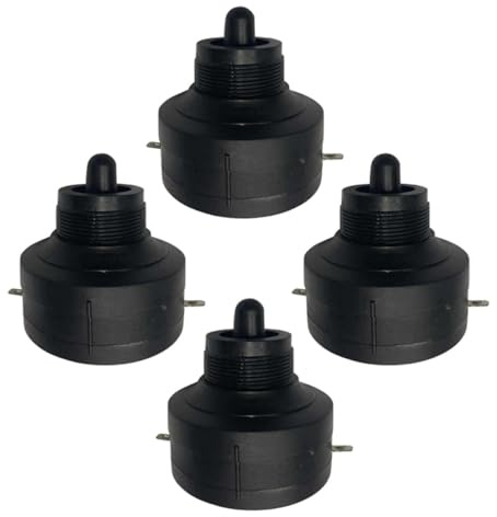 LALADEFIEE 4 Tweeters Piézoélectriques pour Voiture Haut-parleurs Tweeters Compacts Accessoires Auto Audio Klaxon Piézo à Pavillon pour Équipement Sonore Voiture