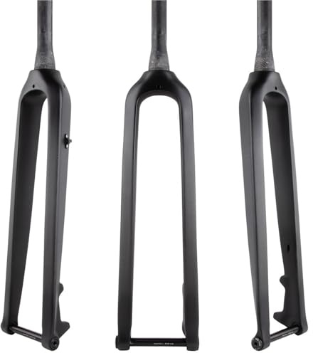 Generico Forcella Anteriore Rigida MTB in Fibra di Carbonio 26/27,5/29 15x100mm Perno Passante Parti di Ricambio for Biciclette(Tapered Matte 29)