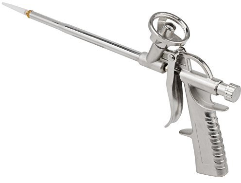 Regun Pistola de Espuma de Poliuretano, Pistola de Espuma de Alta Resistencia de Metal, Herramienta aplicadora de Aislamiento de PU para Sellar Rellenar