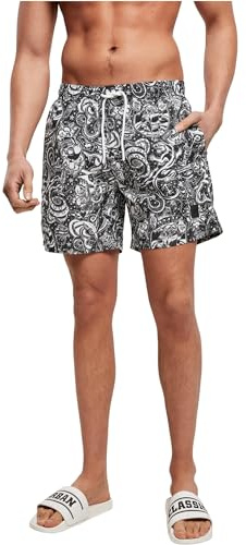 Urban Classics herr Pattern Swim Shorts Shorts