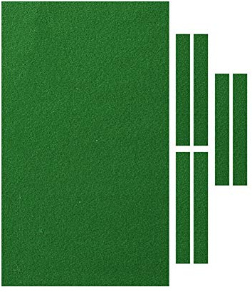 PolyMath Panno per Tavolo da Biliardo, con 6 Strisce per Tavolo da Biliardo da 2,4/2,6/2,8m, Verde, Blu, Rosso