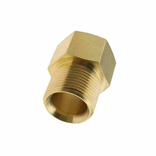 ZYWUOY Adaptateur métrique M22 14 mm filetage femelle vers G1/2 mâle en laiton, Adaptateur tuyau pour nettoyeur haute pression