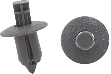 A ABSOPRO Push-nit 8 mm stötfångare fäste plastklämma svart (sats med 30)