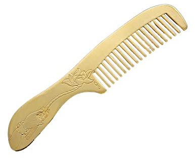 ARFUKA Hårkam mässing fickkam utredande hår kam frisör hår styling kam värmebeständig frisörsalong kam för kvinnor män hårvårdsverktyg