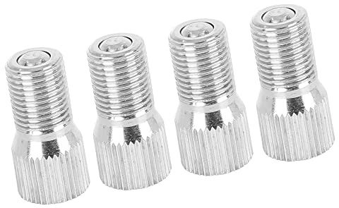 A ABSOPRO Car Tyre Valve Cap Extension Adaptor 19mm Chrome (Set of 4)