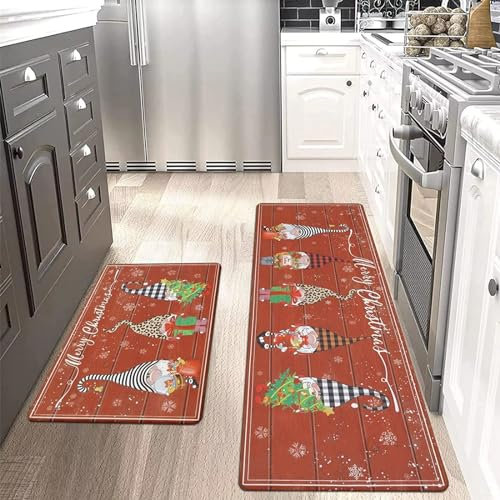 Küchenteppich 40x120 Weihnachten Küchenläufer Teppich Für Küche Waschbarer rutschfest Läufer Küchenmatte Küchenfußmatten Mikrofaser Waschbar In Waschmaschine