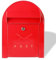 Assorted Collections Post Box Wall Mounted Classic Mailbox For Outside Wall Grey Weatherproof Large Letterbox Lockable 2 Keys Easy To Install,28W x 14D x 38H cm