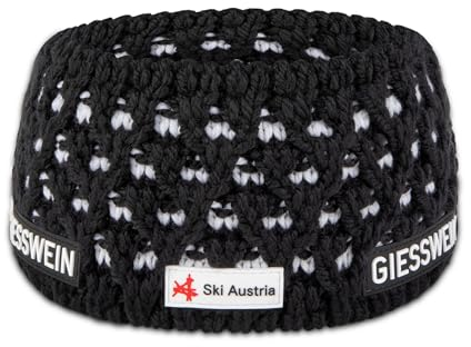 Giesswein Ski Austria Headband Adelboden Ski Austria Headband Adelboden - Merino Stirnband gefüttert, Fleece Stirnband grobmaschig, ÖSV Kopfband Unisex