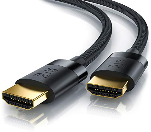 CSL - 16k HDMI Kabel 2.1-2m - 16k@30Hz 8k@60Hz 4k@120Hz - UHD II - Ultra High Speed Ethernet 48Gbps - HDMI 2.1 8k 16k / 2.0 4k - HDR 10+ eARC 3D VRR - Gaming TV PS5 Xbox
