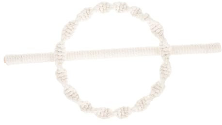 AOKWAWALIY 1 Set Vorhang-Raffhalter aus Baumwolle, Vorhang-Raffhalter, dekorativer Raffhalter, Makramee-Vorhänge, Baumwollvorhangseil, zartes Vorhangseil, böhmische Vorhänge, Zubehör, Stopp