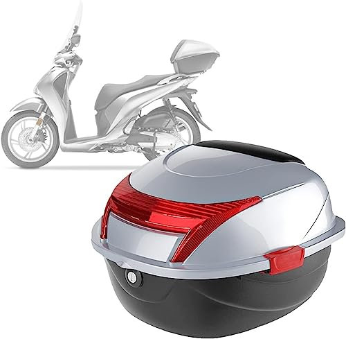 Motorcycle Boot Top Box Helmet Luggage Storage Box with Lock - Ideal Storage Solution for Motorbikes, Scooters, and Quads