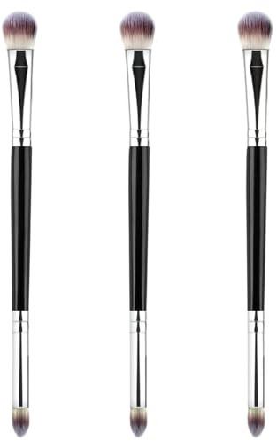 MUIIGOOD 3Pcs Eyeshadow Brush Eye Makeup Brush Professional Blending Eyeshadow Makeup Brushes for Concealer Eyebrows Eyeliner Soft Hairs Makeup Tool