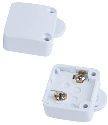 Interruptores de luz de gabinete, interruptor táctil normalmente cerrado, interruptor de control de luz para armarios, puertas correderas, cajones (paquete de 2, blanco)