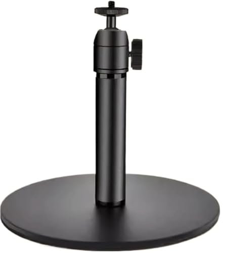ZQDUFEA Black Tabletop Projector Stand with Stable Thickened Base Projector Mount Horizontal 360° and Vertical 90° Projector Bracket