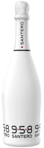 Generico Bottiglia Santero 958 - Bottiglia Grande da 750 ml Vari Colori e Sfumature di Gusti aperitivo Veneziano (Bianco Dedica Personalizzabile)