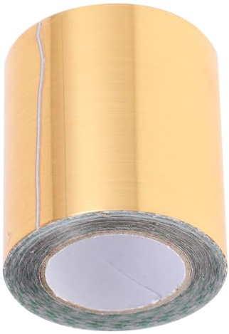 POPETPOP Moulure Adhésive Murale Pvc Or 5m pour Angle de Mur Autocollante Réutilisable Étanche pour Bois et Métal Décor Salon Balcon