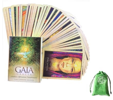 Les Cartes Oracle Gaia,The Gaia Oracle Cards,with Bag,Party Game,Jouets de voyance