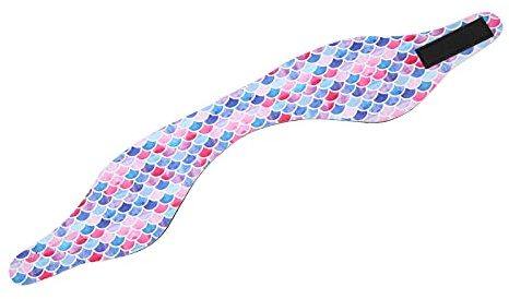 TOPINCN Waterproof Non‑Slip Swimming Headband Soft Elastic Swim Ear Band for Kids Adults Waterproof Swimming Band for Diving Bathing Drifting SBR