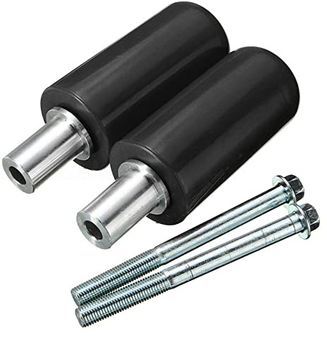 1 Pair Frame Sliders for Motorcycle Practical Anti Crash Protector Motorbike Frame Guards(Black,5 * 10cm)