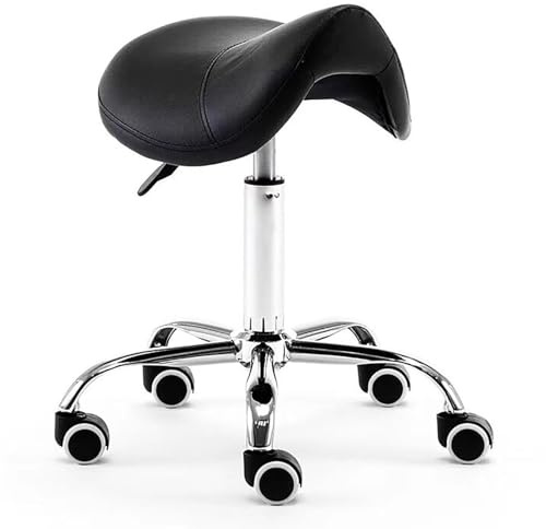 Taburete de sillín, moderno asiento giratorio para salón y spa, cómoda silla de equilibrio de belleza para masaje y salud