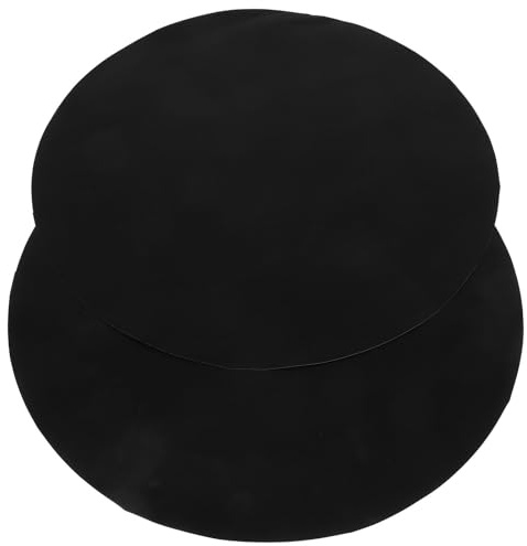 BESTOYARD Grillmatte Rund 50cm aus PTFE Beschichtetem Glasfasergewebe Wiederverwendbare Runde Grillmatten für Grillplatz Verhindert Anhaften Beim Grillen von Speisen